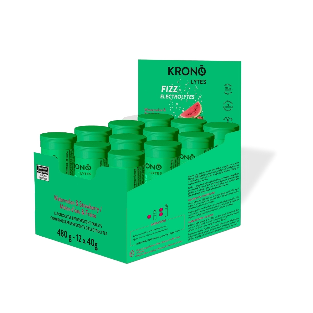 Image KRONO Effervescent Tablets electrolytes WATERMELON STRAWBERRY
